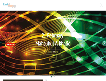 Tablet Screenshot of khalidmusic.com